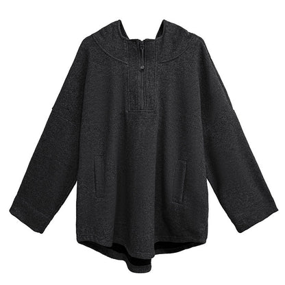 フードエンブロイダリーフリーストップス