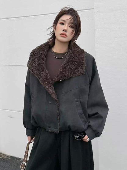 ボアカラージャケット