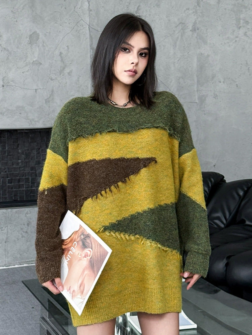 ジグザグフリンジセーター