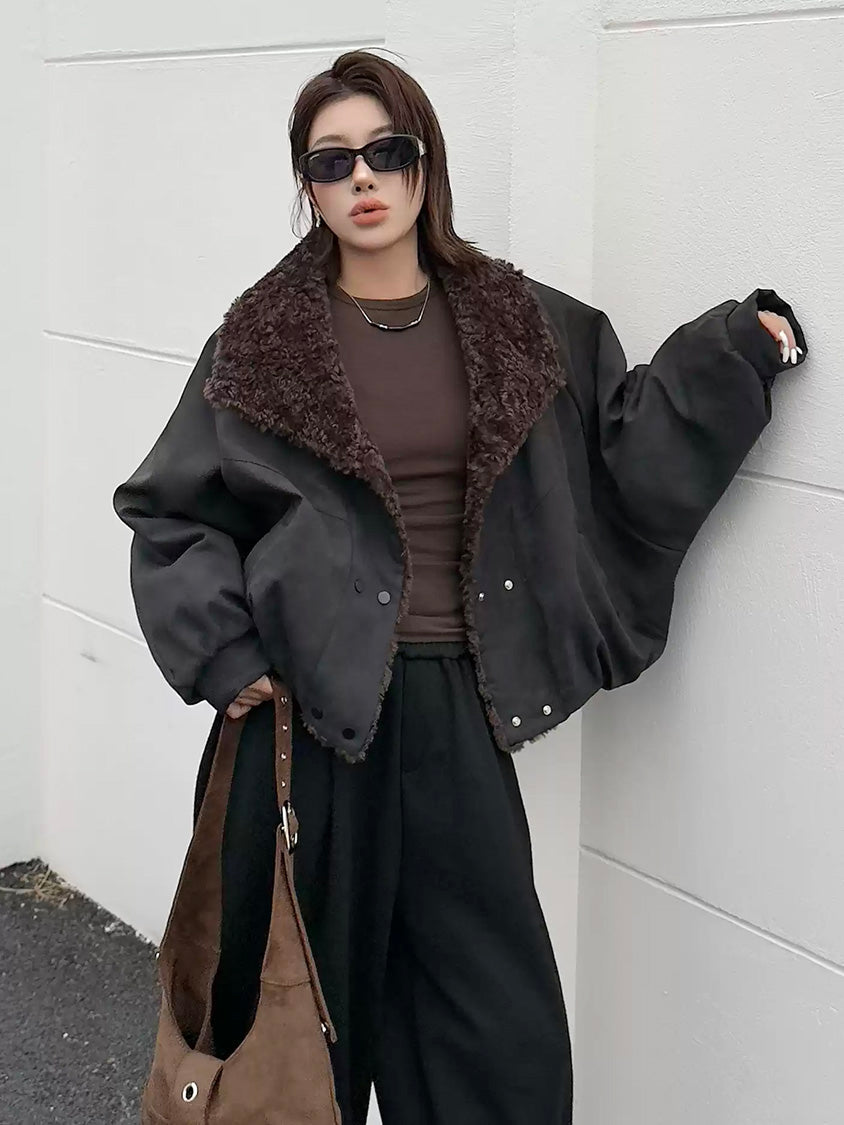 ボアカラージャケット