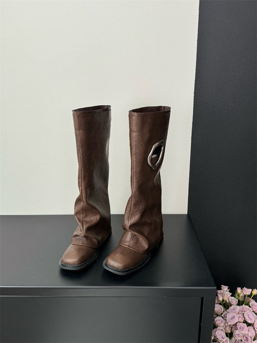 オーバルリングミドルブーツ