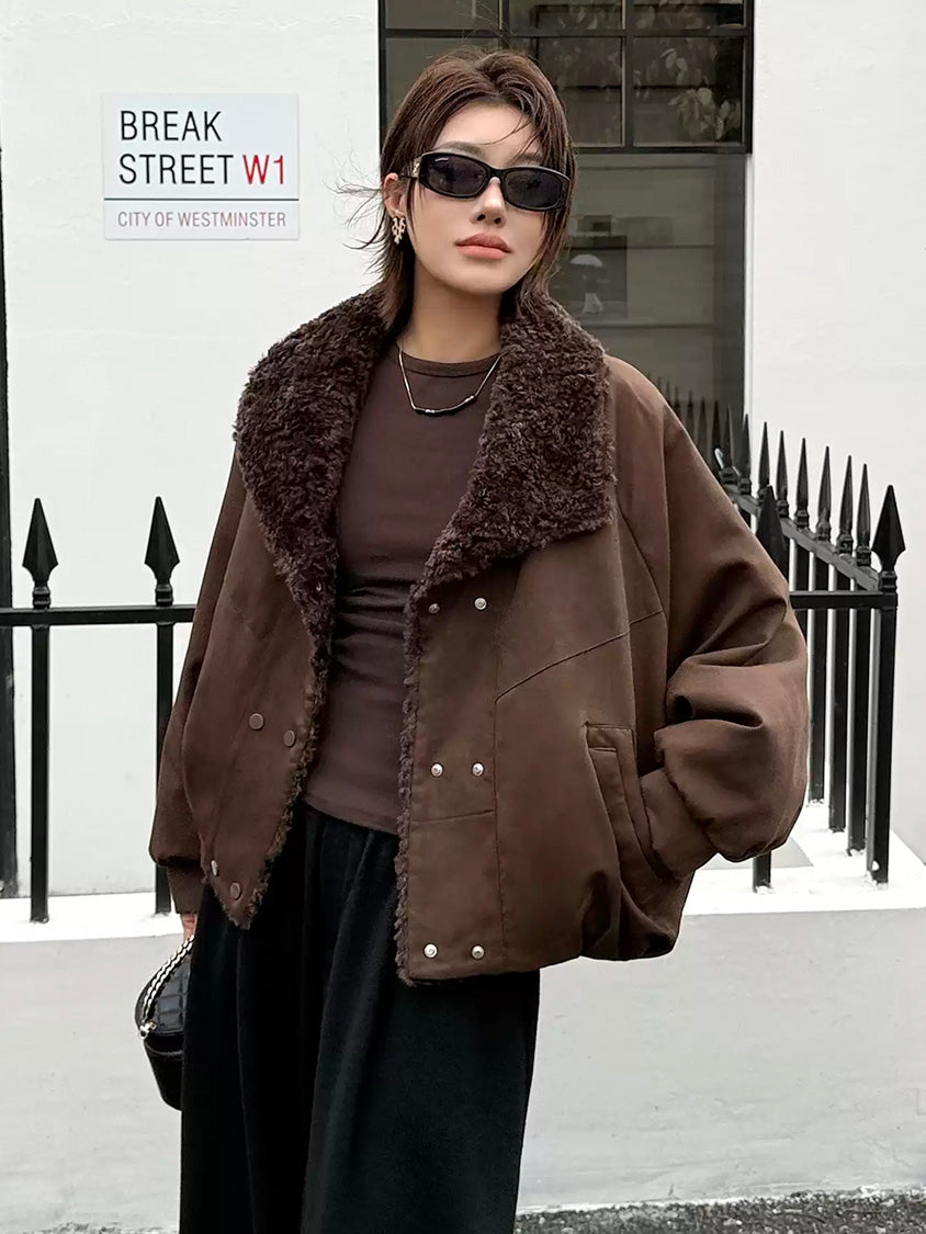 ボアカラージャケット