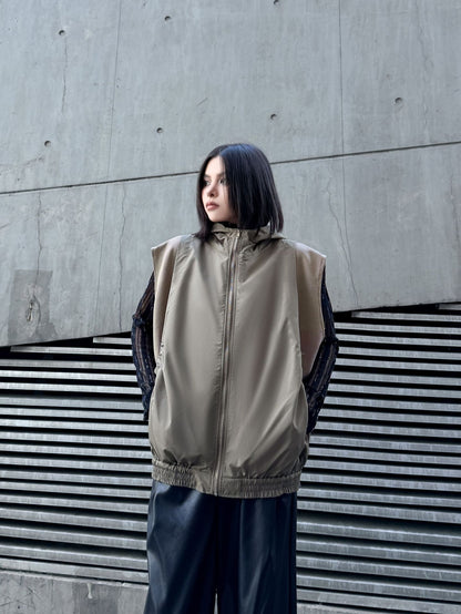 エアコットンジップアップベスト