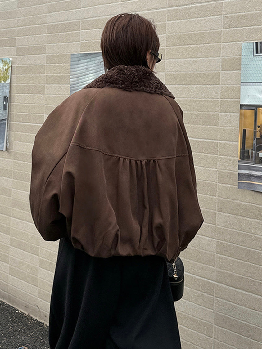 ボアカラージャケット