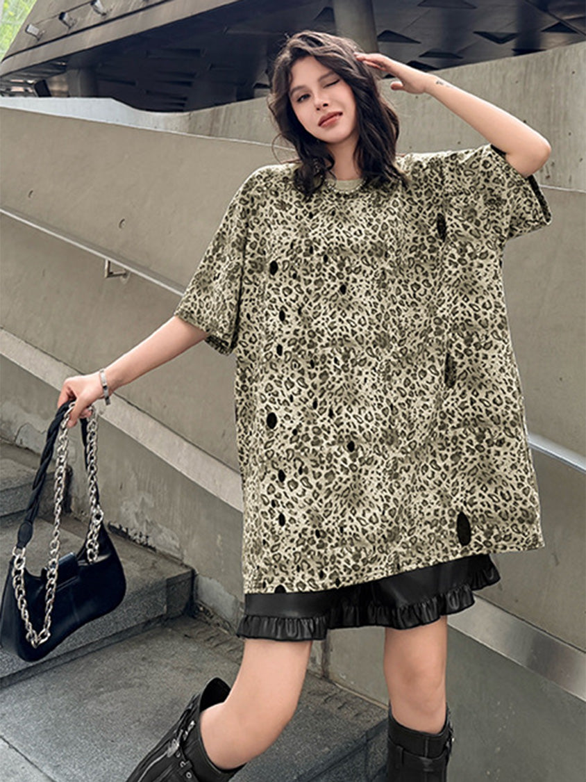 Mesh stitch top and skirt