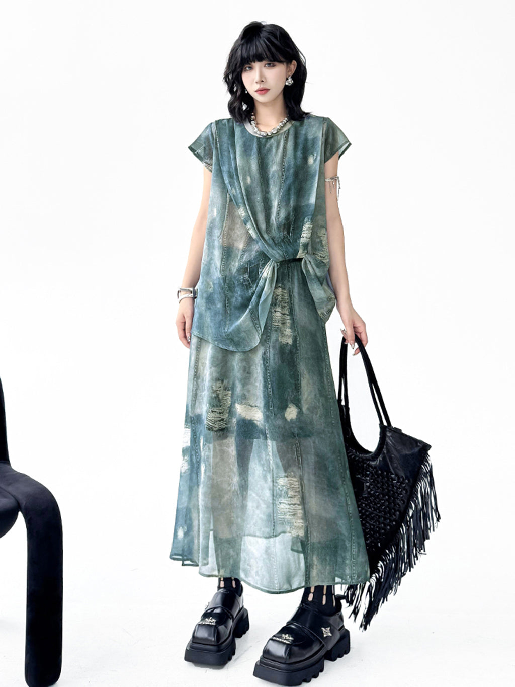 Floating Tie-Dye Top &amp; Skirt 