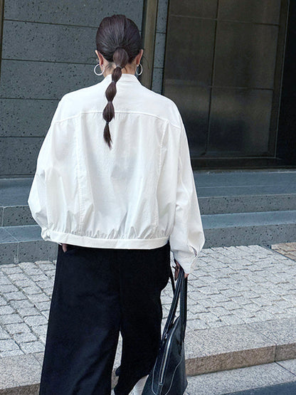 ギャザーヘムボリュームブラウス