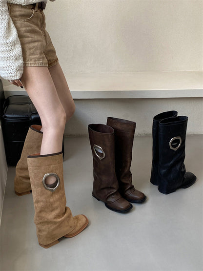 オーバルリングミドルブーツ