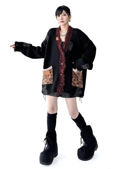 Mesh stitch top and skirt