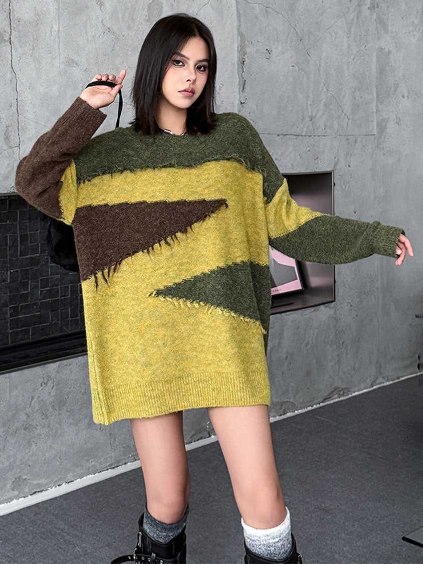 ジグザグフリンジセーター