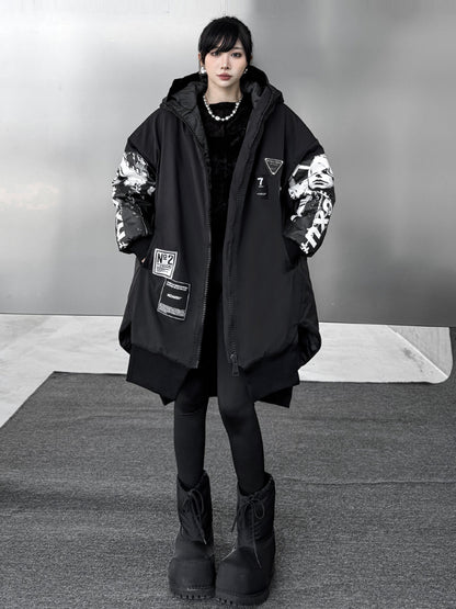 グラフィックスリーブジップジャケット