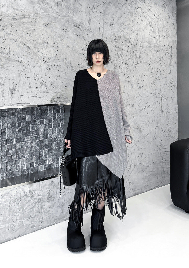 ツートンオーバーラップトップ