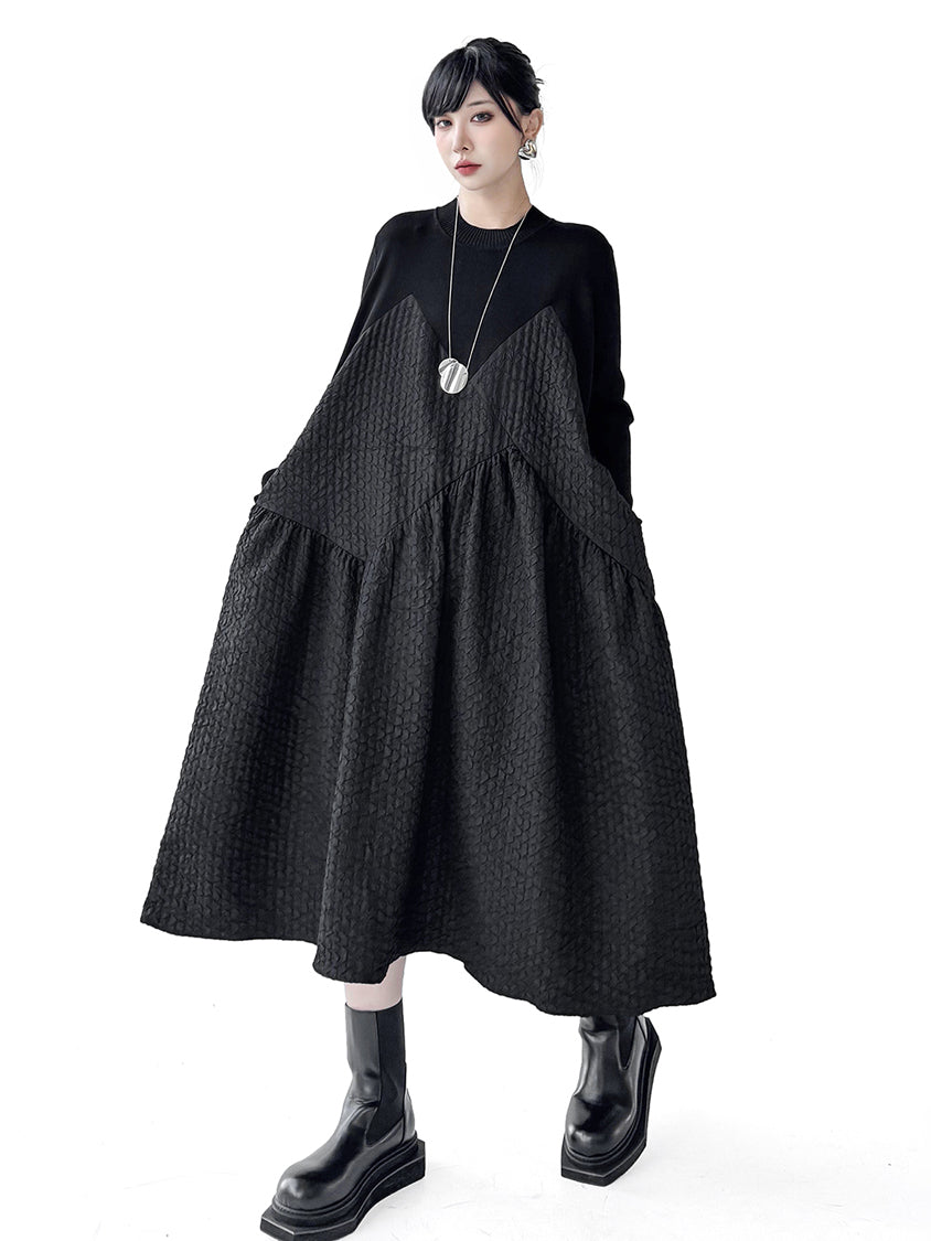 Mesh stitch top and skirt