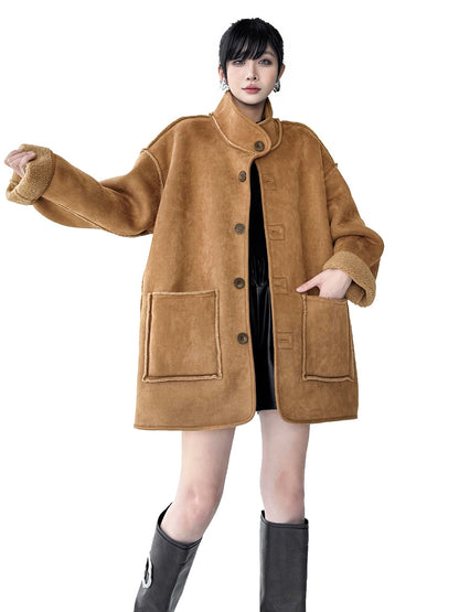 リバーシブルボアコート