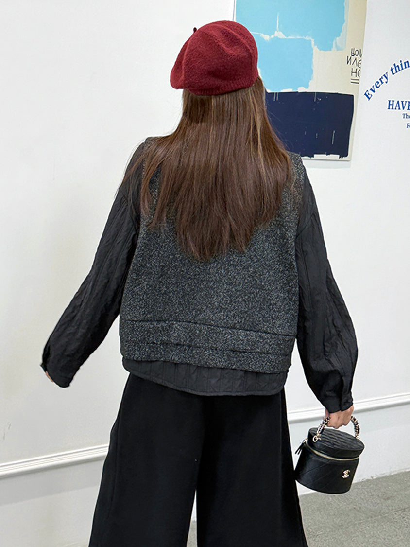 ミックステクスチャープレーントップ