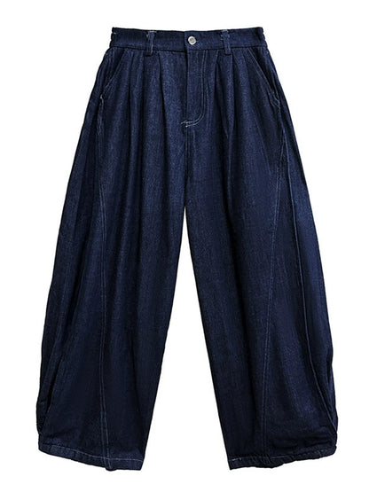 ウォッシュデニムワイドパンツ