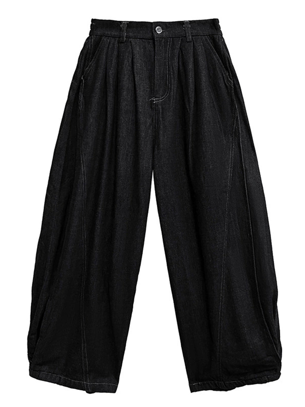 ウォッシュデニムワイドパンツ