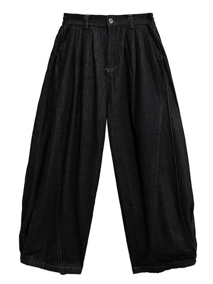 ウォッシュデニムワイドパンツ
