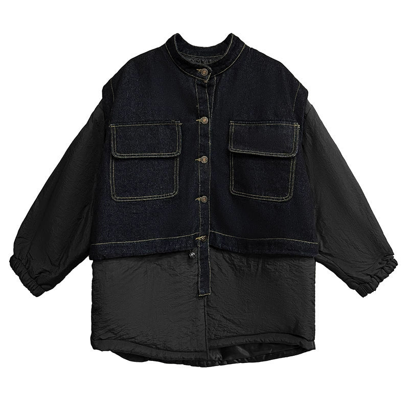 デニムミックスオーバージャケット