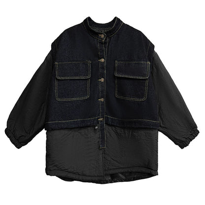 デニムミックスオーバージャケット