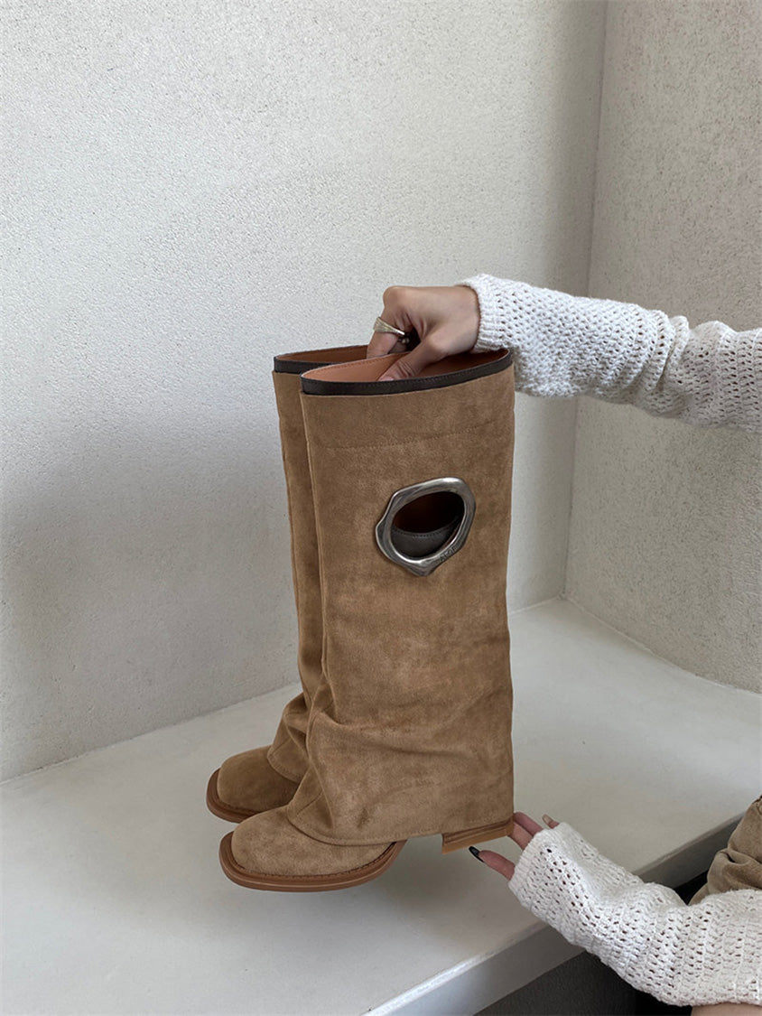 オーバルリングミドルブーツ