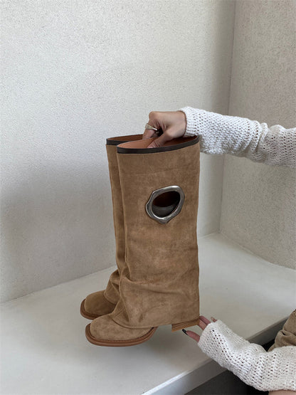 オーバルリングミドルブーツ