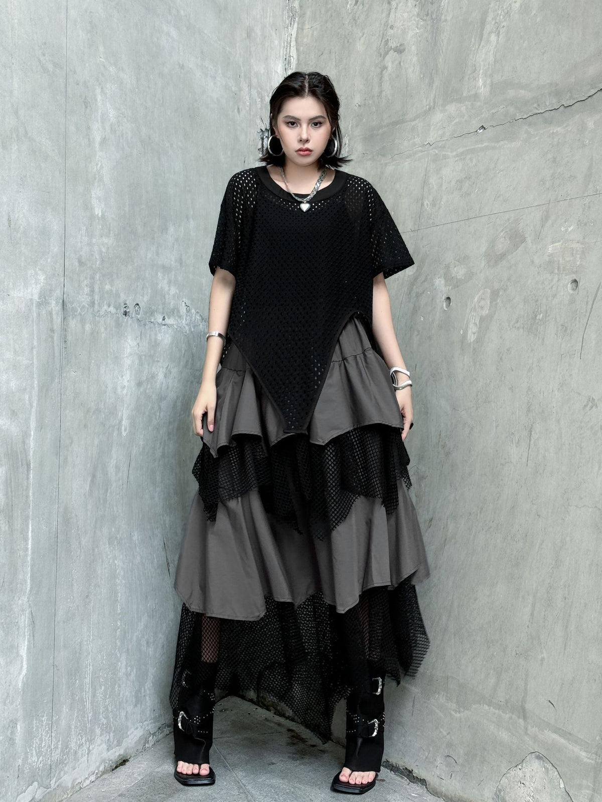 Mesh front cut top 
