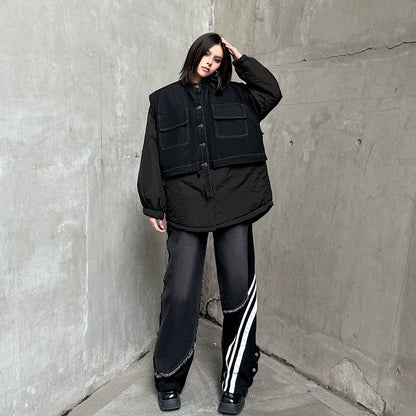 デニムミックスオーバージャケット