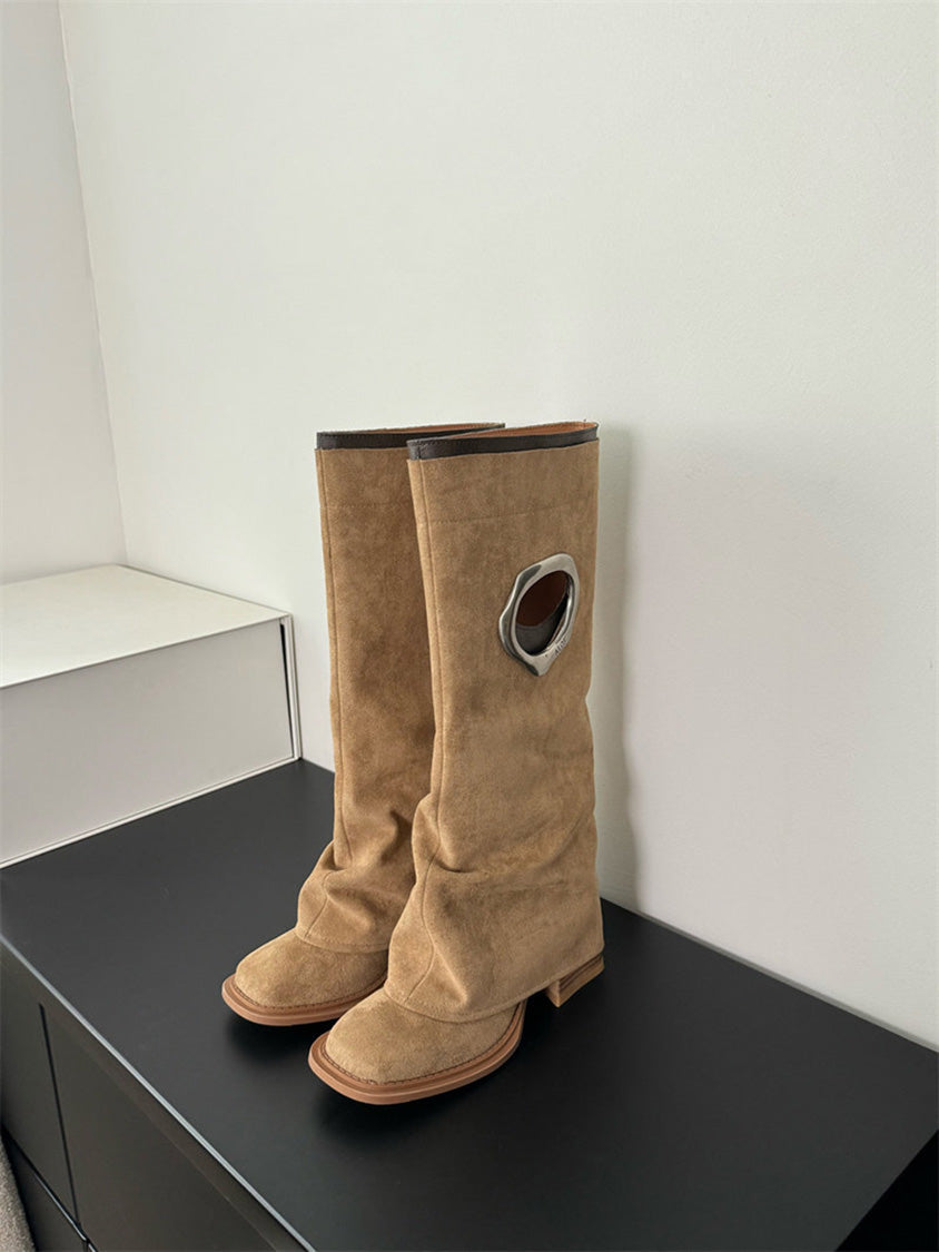 オーバルリングミドルブーツ