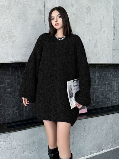 モヘアタッチボリュームスリーブトップス