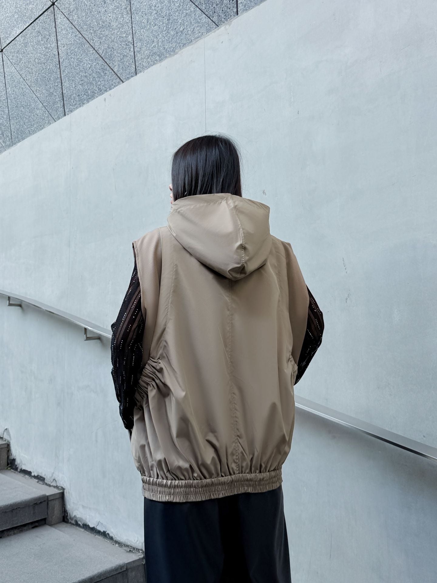 エアコットンジップアップベスト