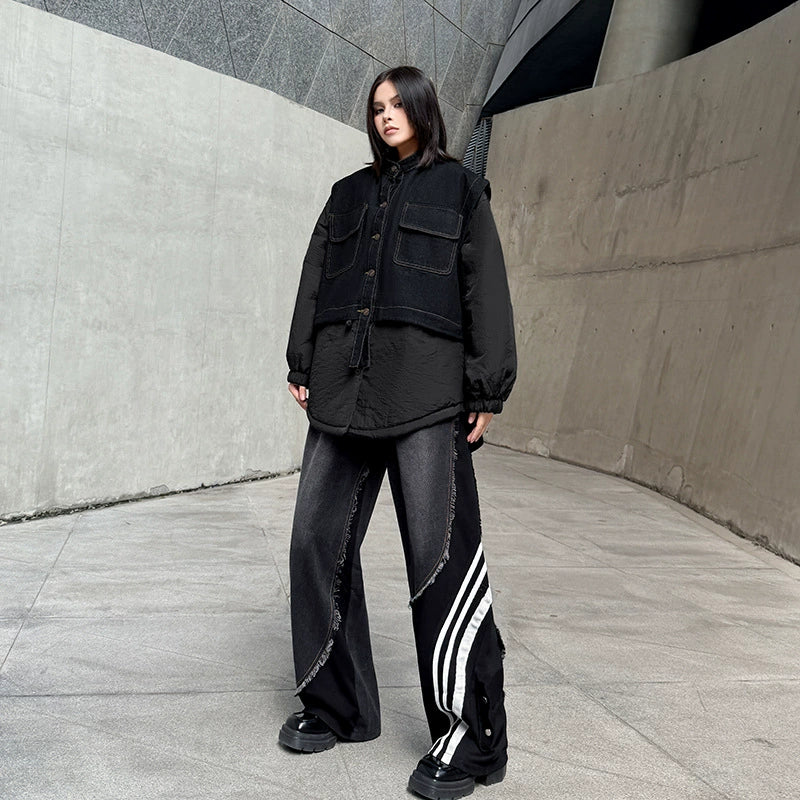 デニムミックスオーバージャケット