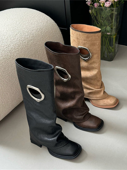 オーバルリングミドルブーツ