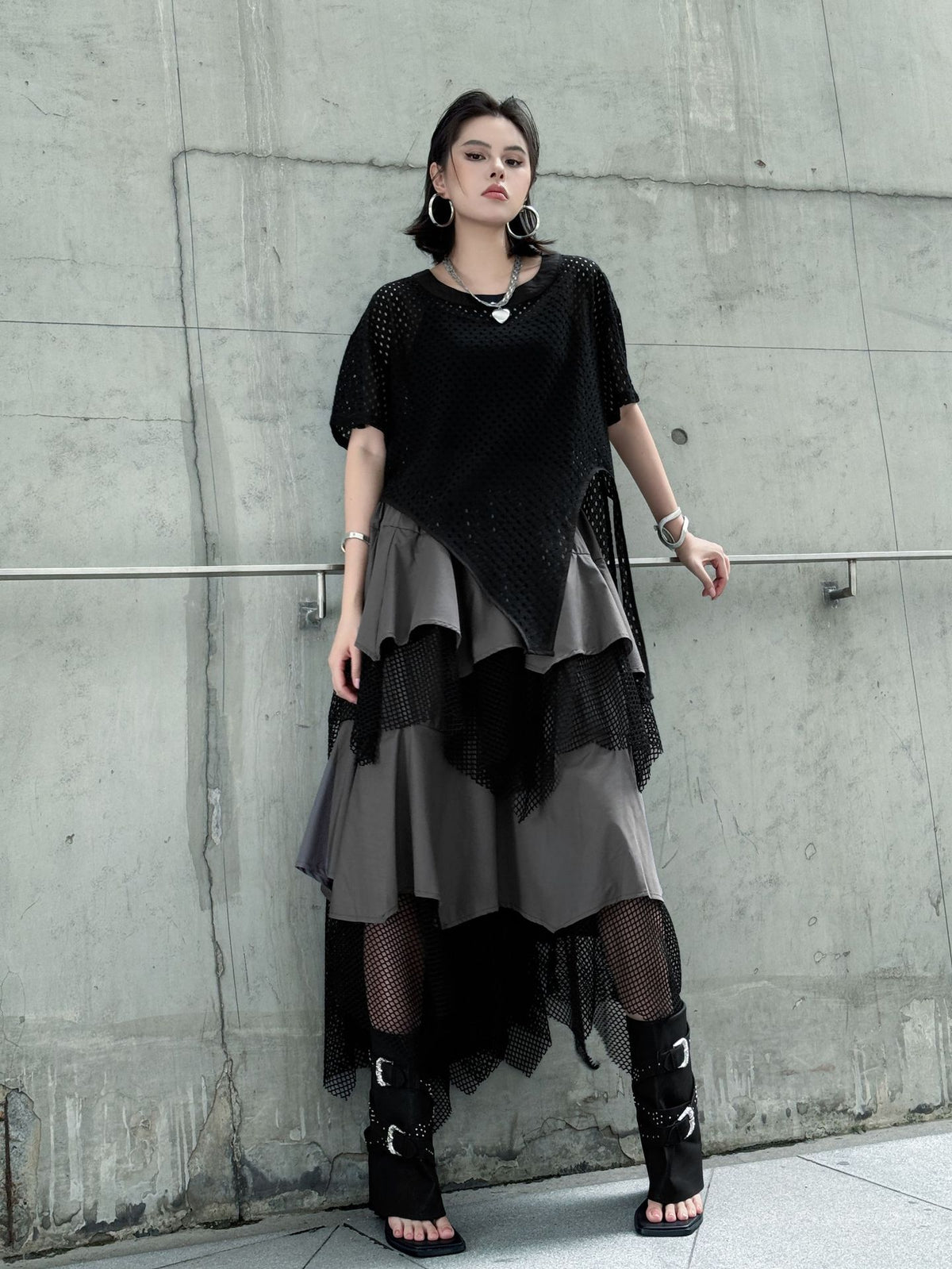 Mesh front cut top 