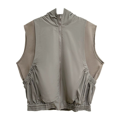 エアコットンジップアップベスト