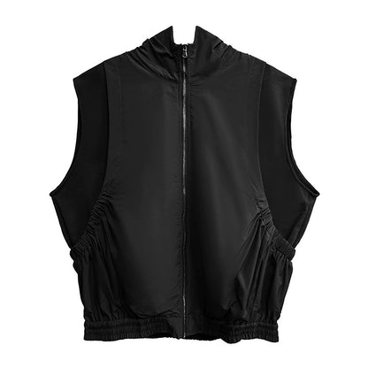 エアコットンジップアップベスト