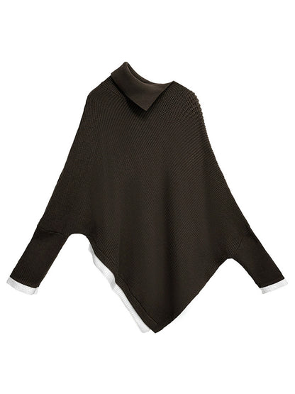 ハイネックケープニットトップ