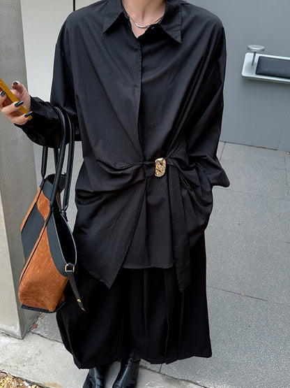 ツイストバックルブラウス