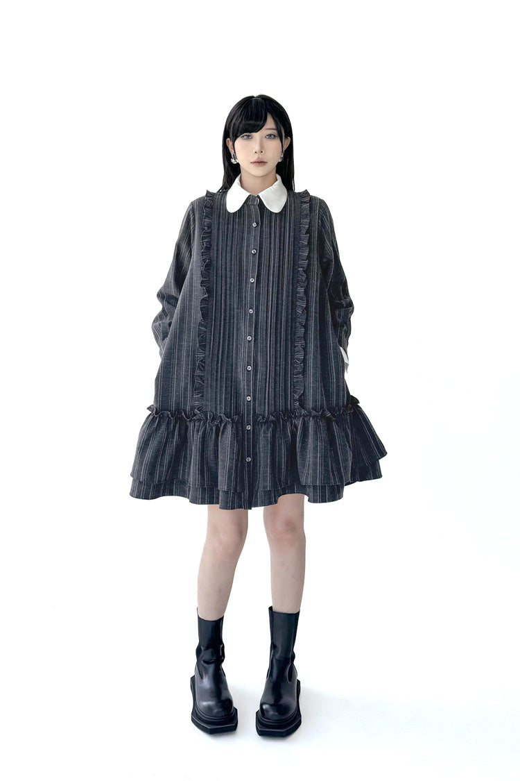 Mesh stitch top and skirt