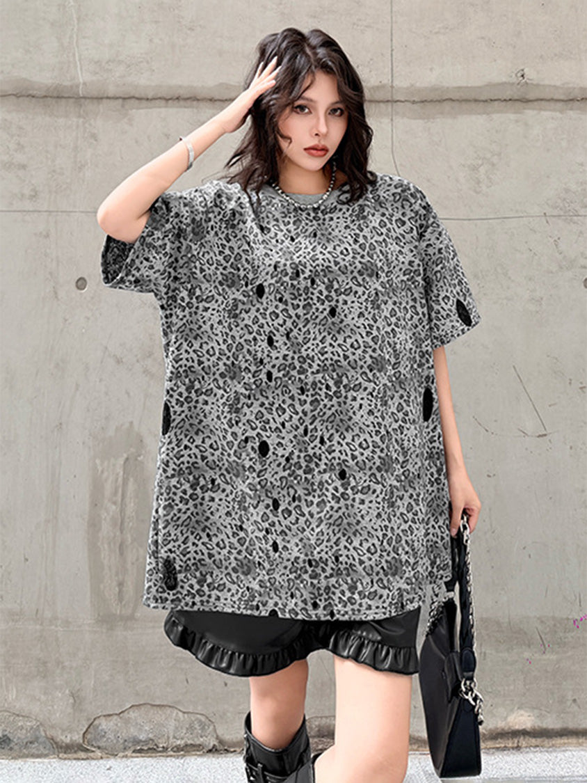 Mesh stitch top and skirt