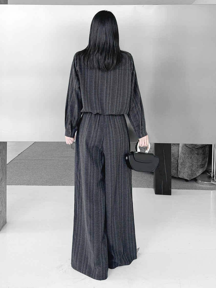 Mesh stitch top and skirt