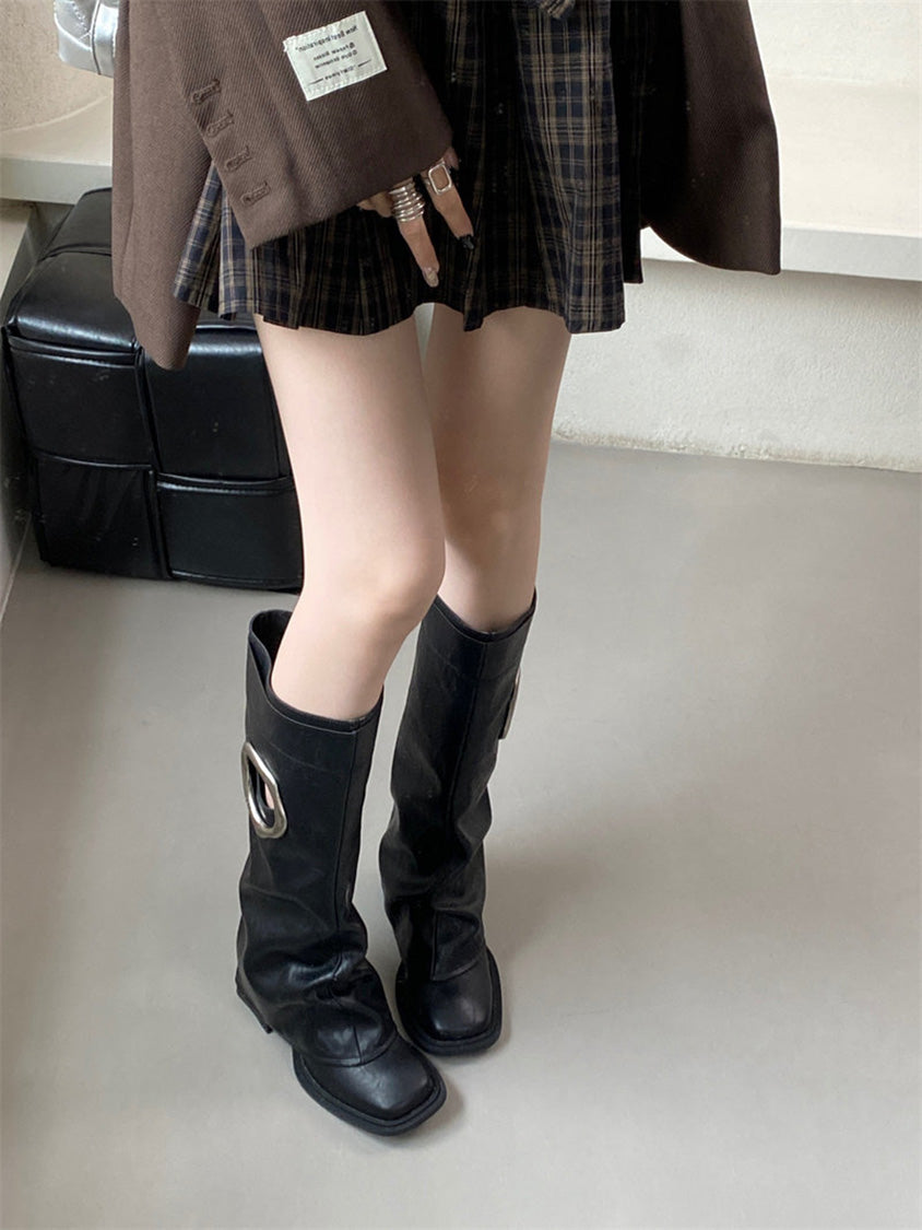 オーバルリングミドルブーツ