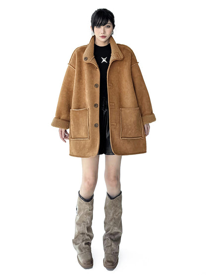 リバーシブルボアコート