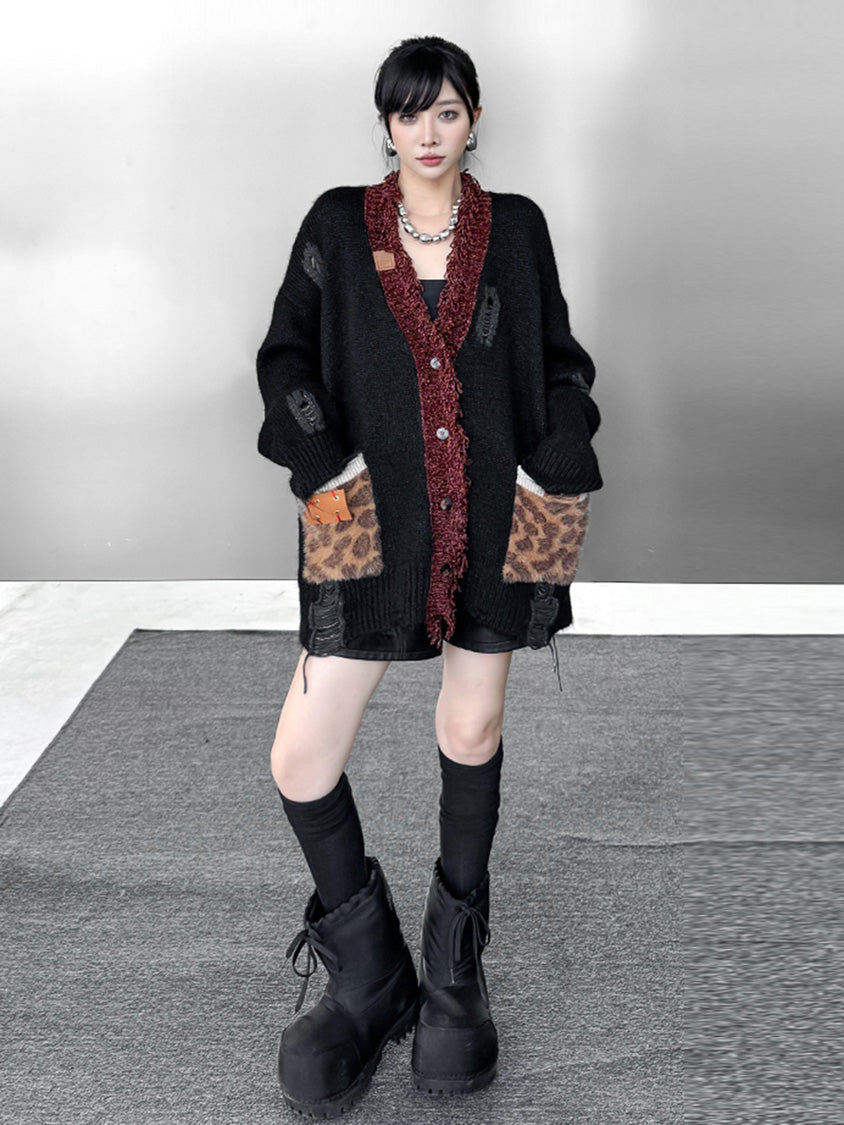 Mesh stitch top and skirt