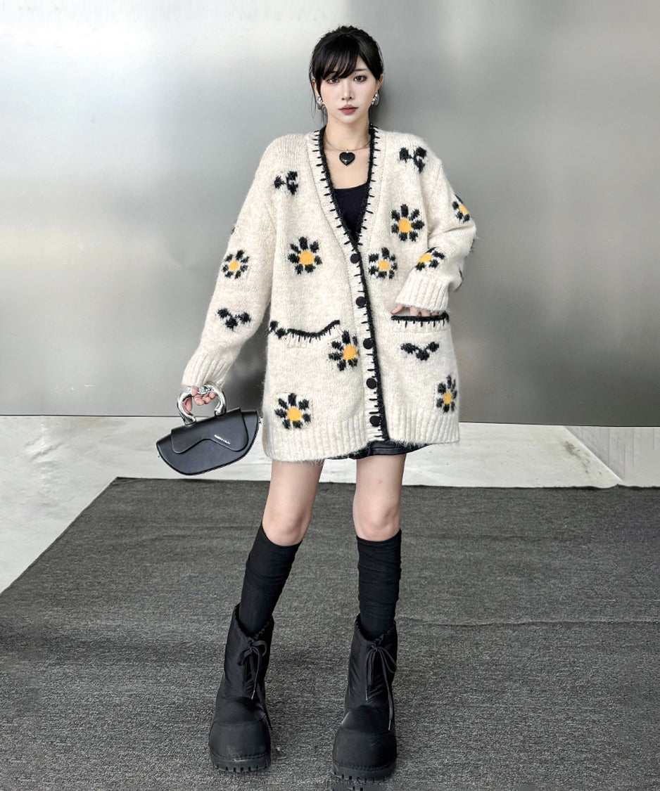 Mesh stitch top and skirt