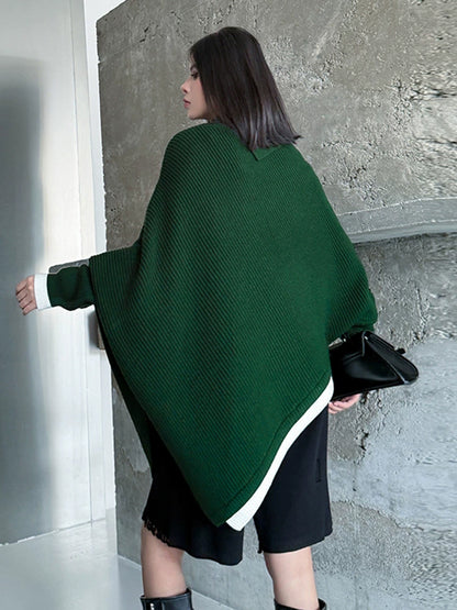 ハイネックケープニットトップ