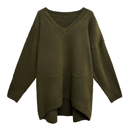 Vネックオーバーセーター