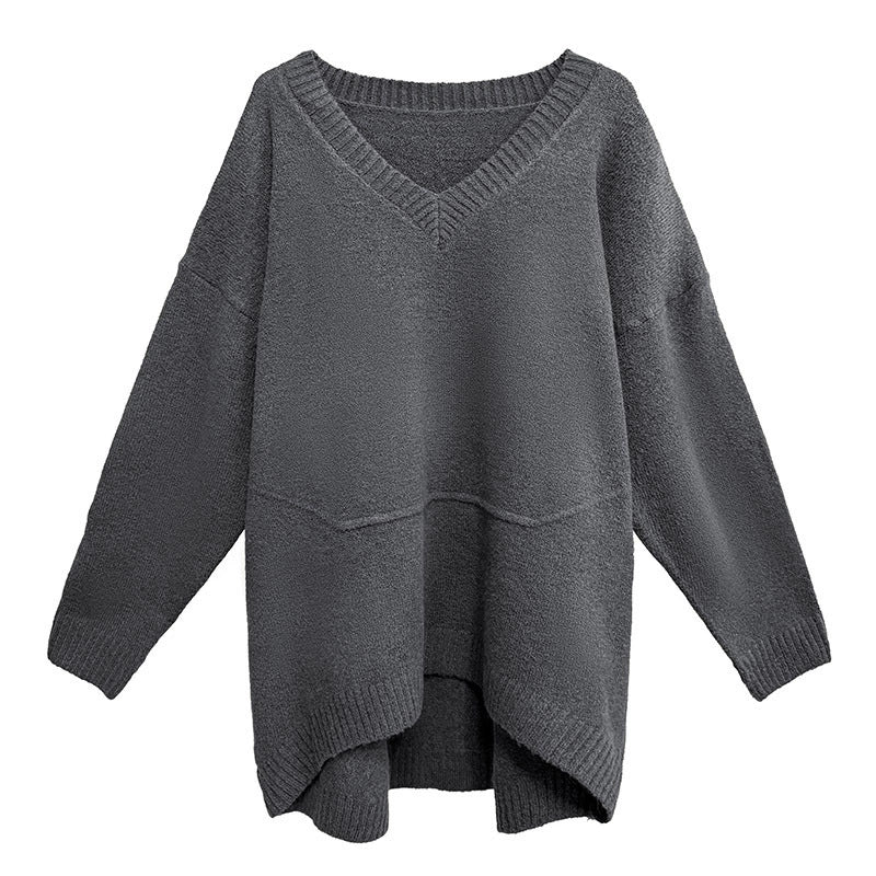 Vネックオーバーセーター