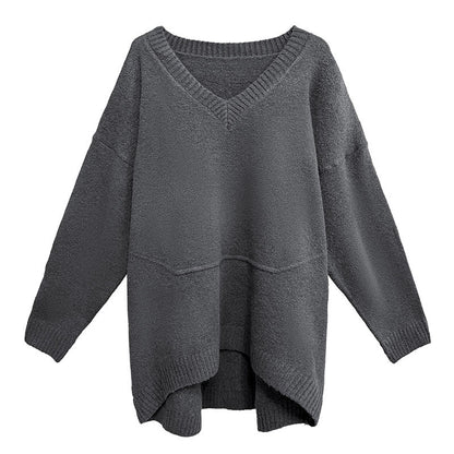 Vネックオーバーセーター