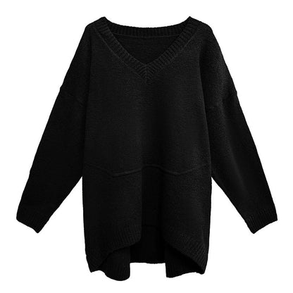 Vネックオーバーセーター